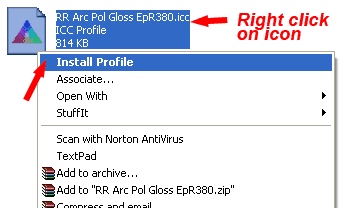 install icc profile colorsync