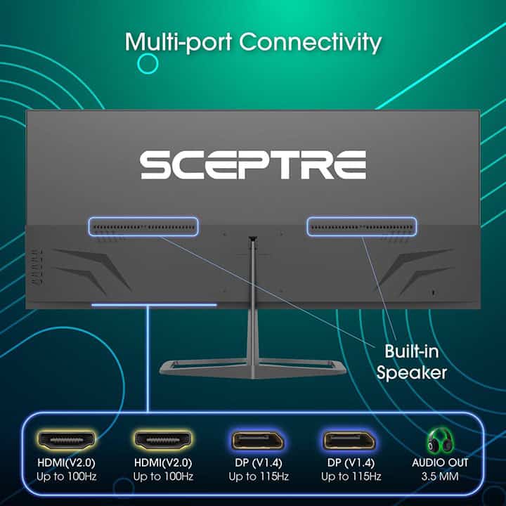 Sceptre E345W QU120D Design