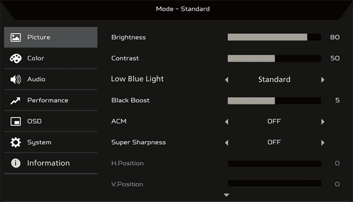 Acer KB272G Features