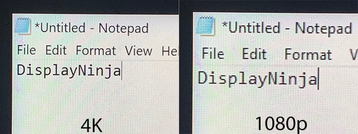 KTC M27P6 4K vs 1080p