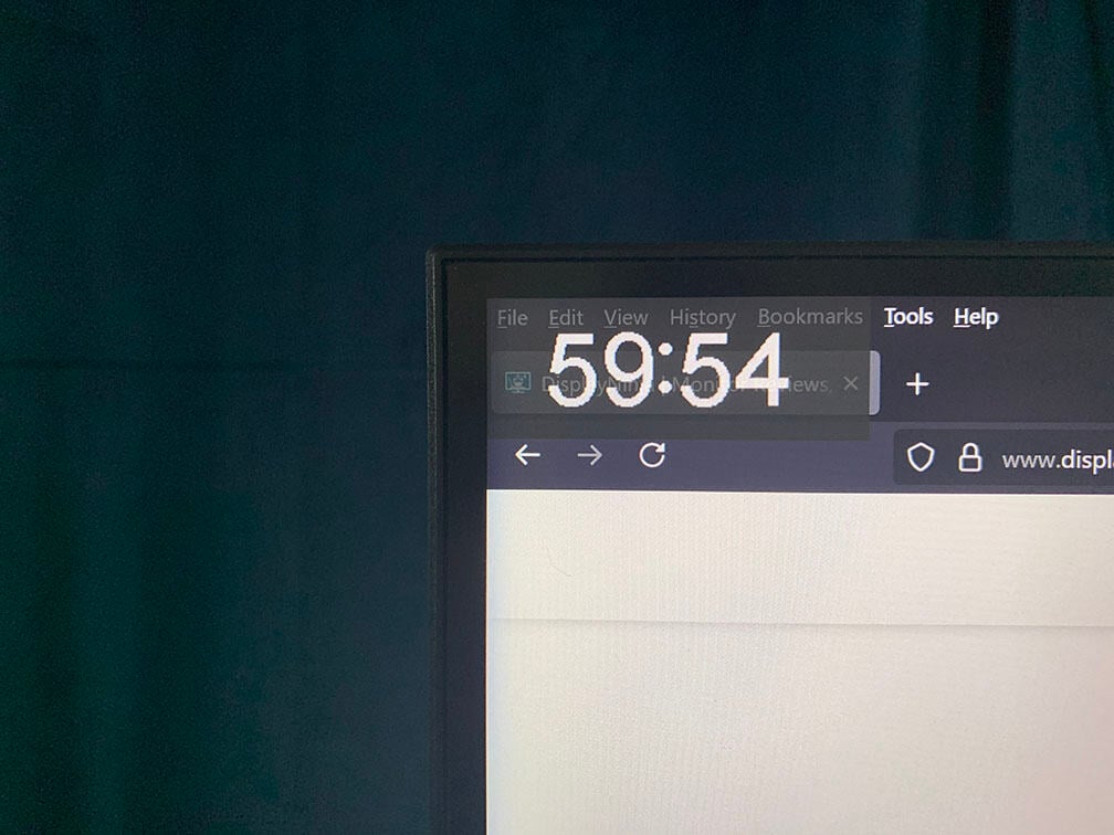 KTC M27P6 On screen Timer