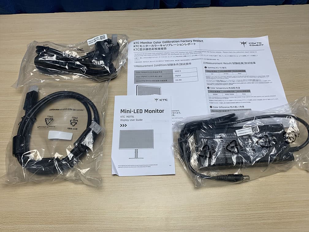 KTC M27T6 Cables