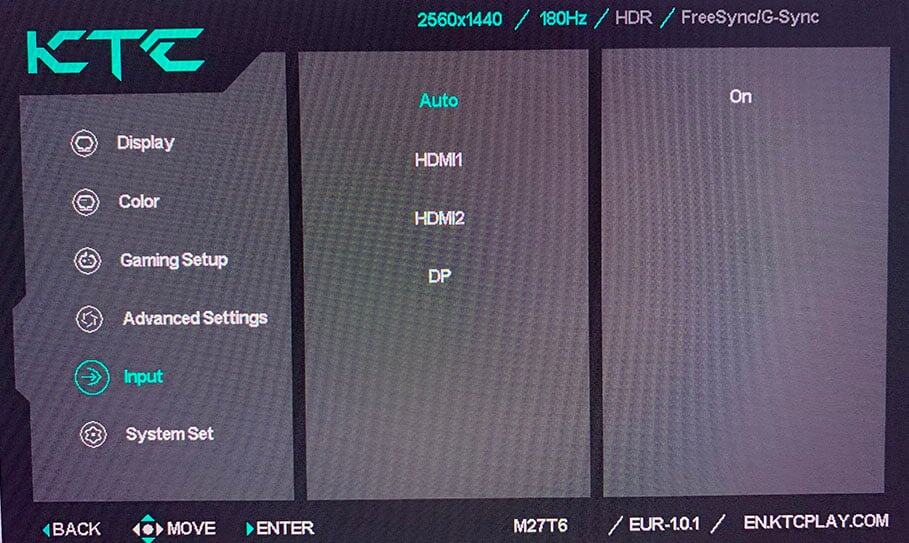 KTC M27T6 OSD Menu 5