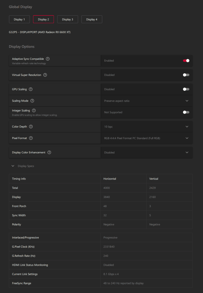 KTC G32P5 AMD FreeSync 240Hz