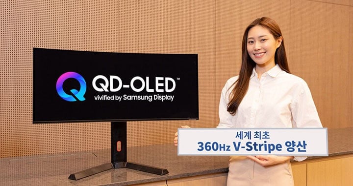 34 inch 360Hz V Stripe RGB QD OLED Panel
