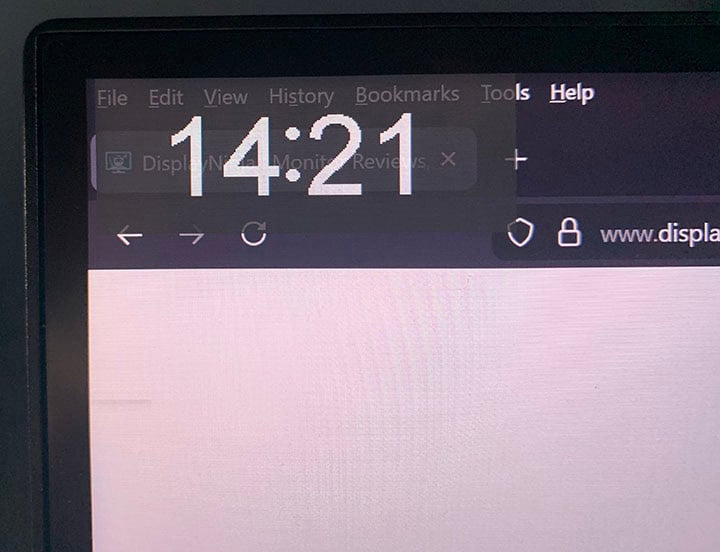 KTC H27P3 On Screen Timer