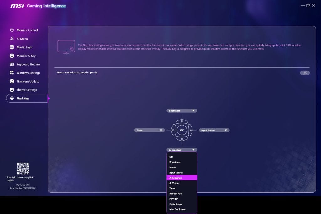 MSI MPG 271QR QD OLED X50 Gaming Intelligence 1