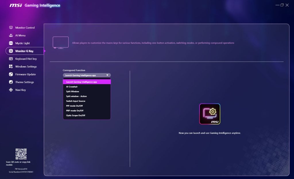 MSI MPG 271QR QD OLED X50 Gaming Intelligence 6