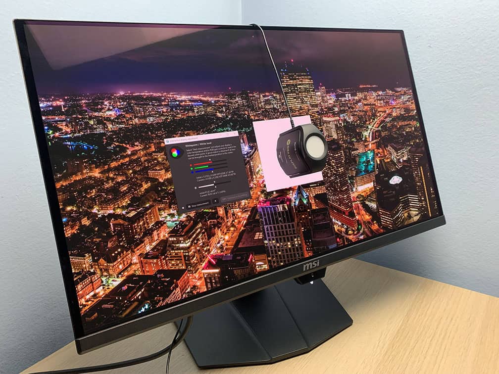 MSI MPG 271QR QD OLED X50 and Calibrite Display Pro HL