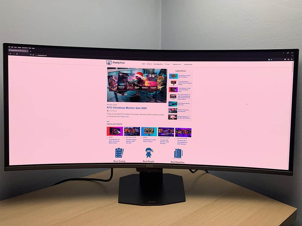 MSI MPG 341CQR QD OLED X36 DisplayNinja Review