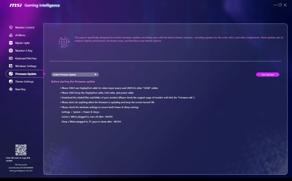 MSI MPG 341CQR QD OLED X36 OSD Menu 3