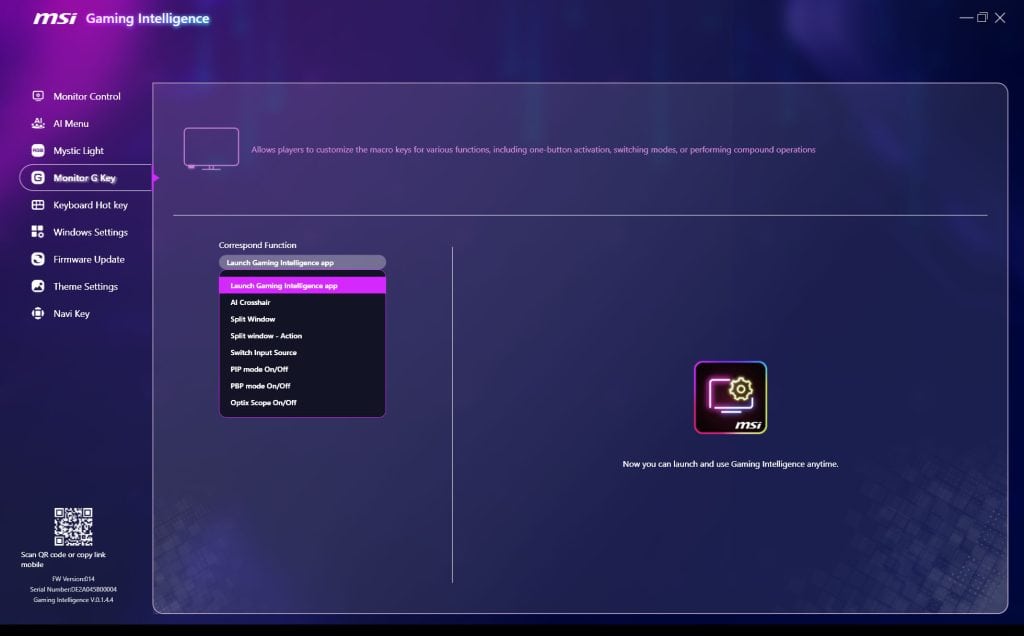 MSI MPG 341CQR QD OLED X36 OSD Menu 6