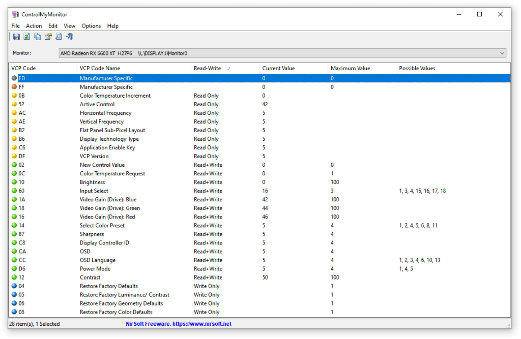KTC H27P6 DDC CI Support