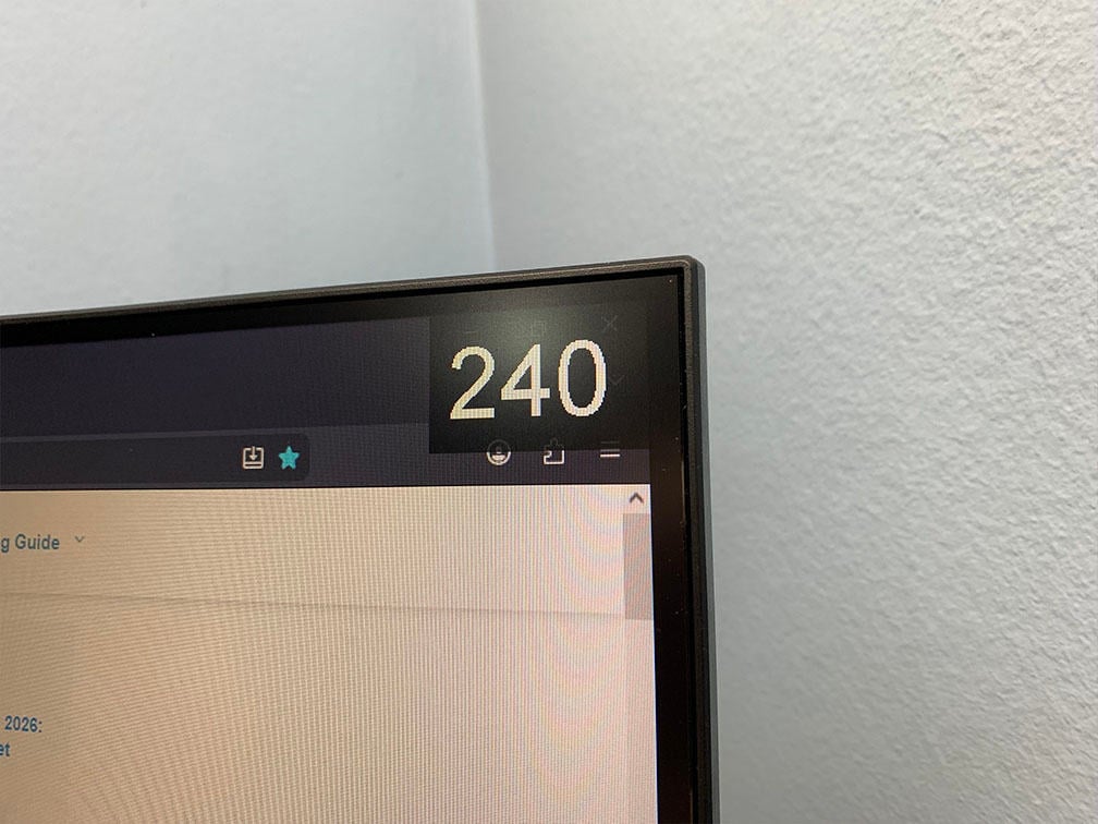 KTC H24S17P Refresh rate tracker