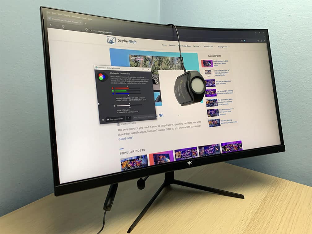 KTC H24S17P and Calibrite DisplayPro HL