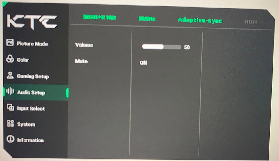 KTC H32P22P OSD Menu 6