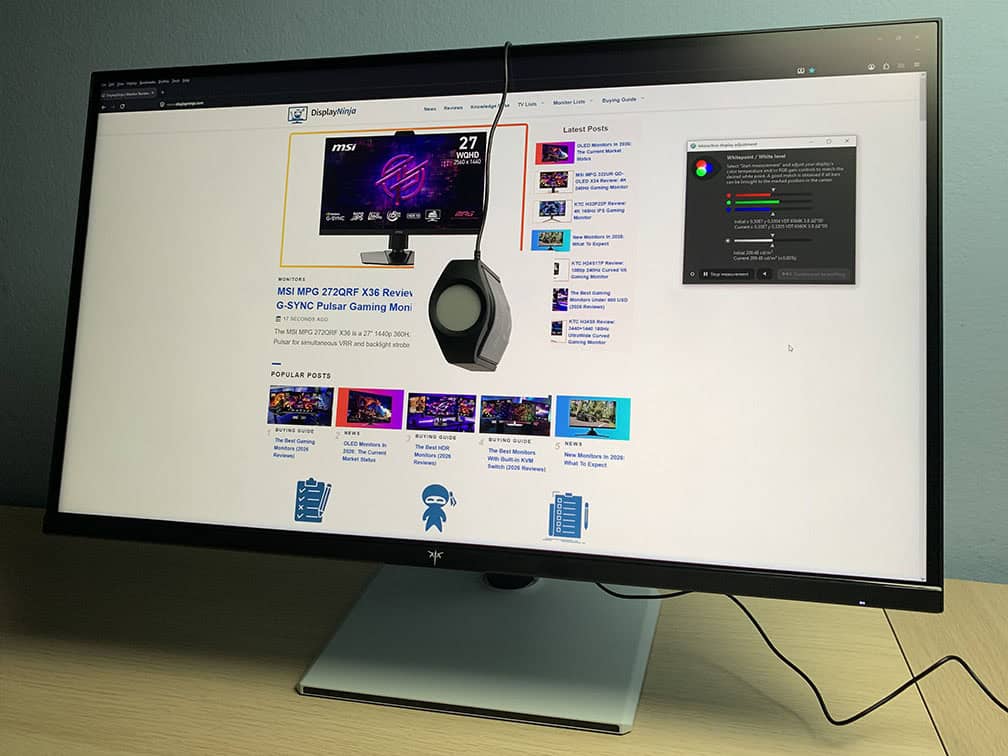 KTC M27T6S and Calibrite Display Pro HL