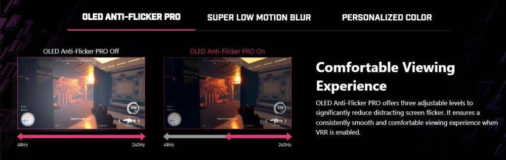 MSI 322UR QD OLED X24 OLED Anti Flicker Pro
