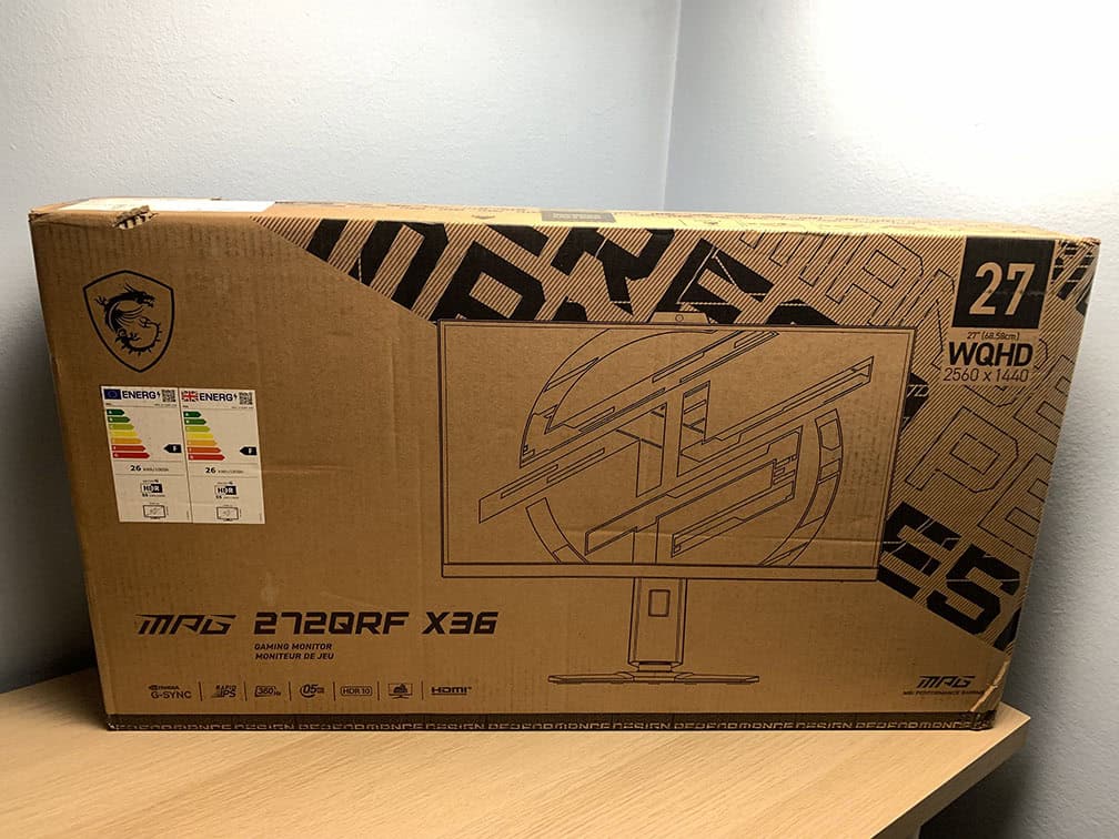 MSI MPG 272QRF X36 Unboxing
