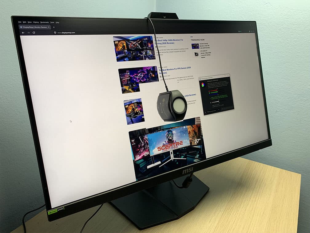 MSI MPG 272QRF X36 and Calibrite Display Pro HL