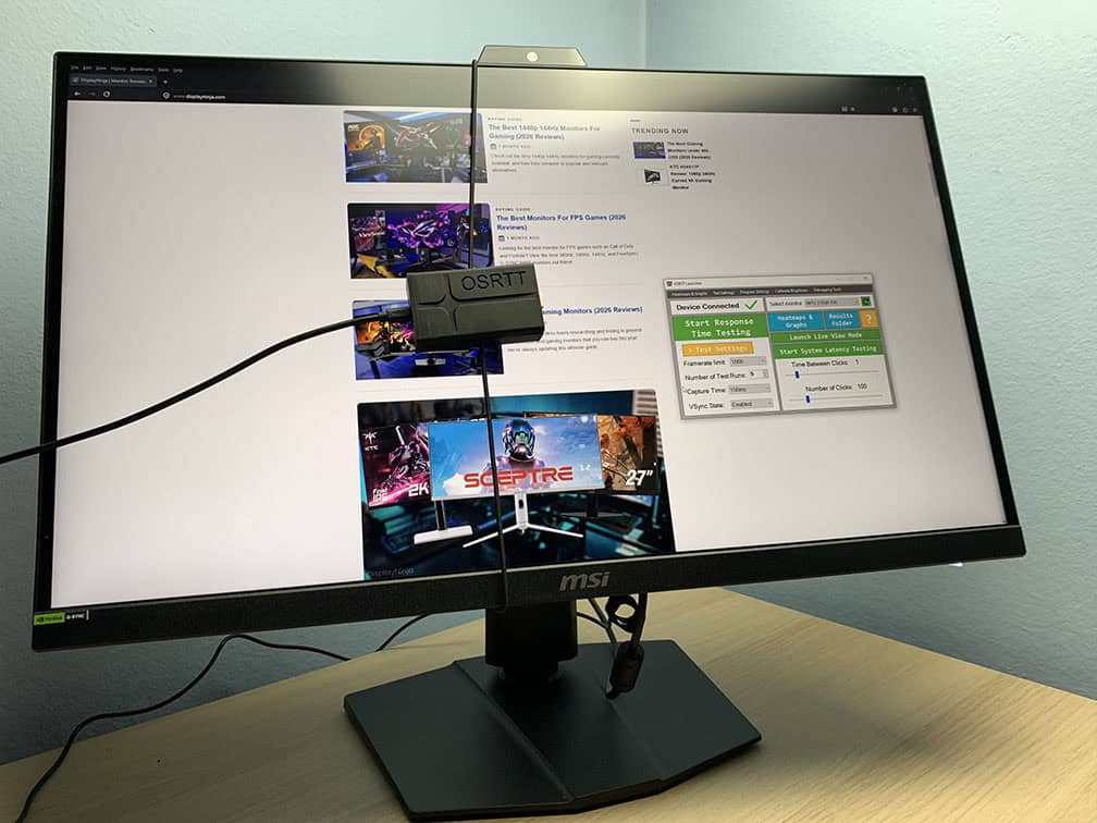 MSI MPG 272QRF X36 and OSRTT