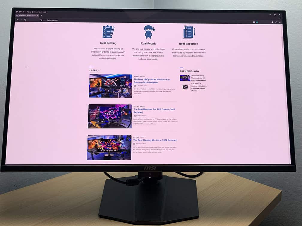 MSI MPG 322UR QD OLED X24 DisplayNinja Review