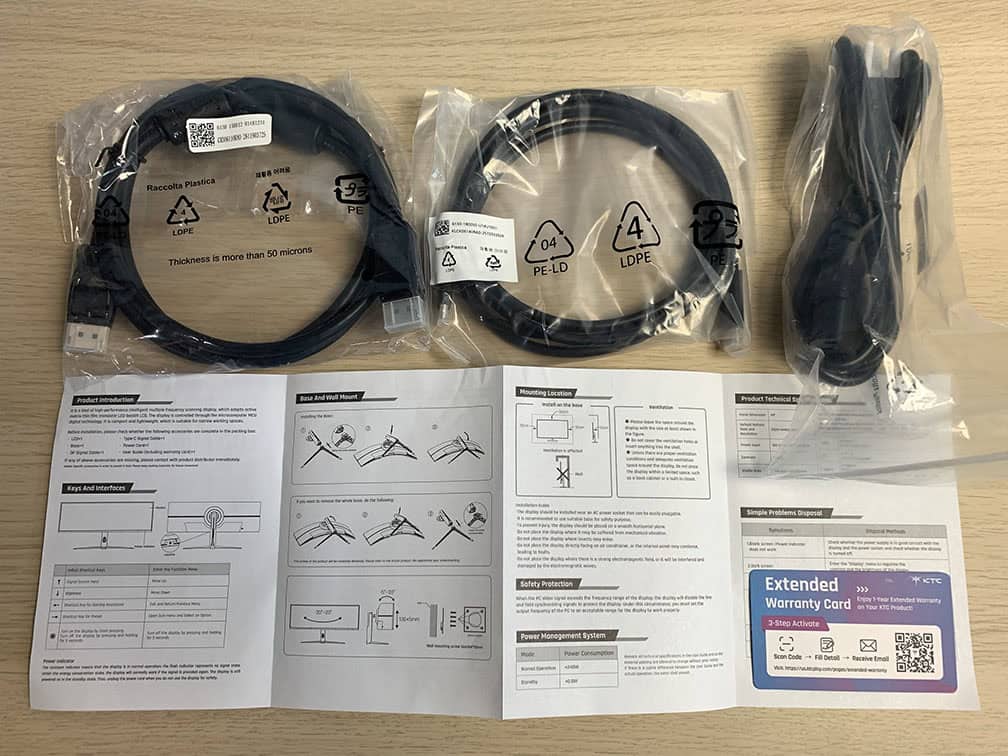 KTC H49S66 Cables