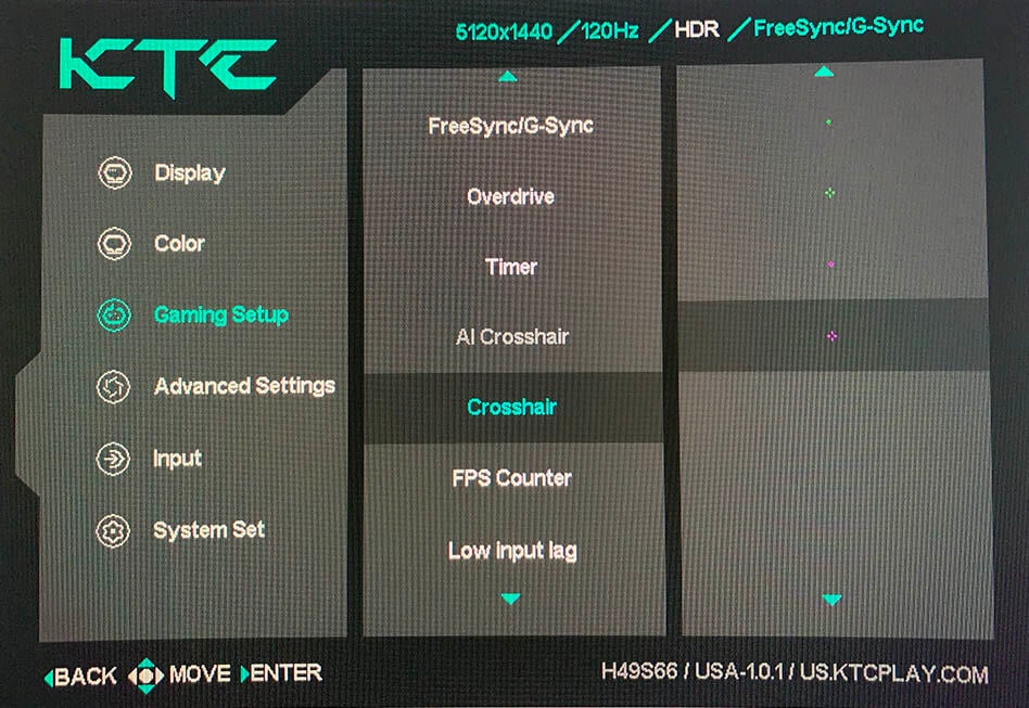 KTC H49S66 Crosshair Overlays 1