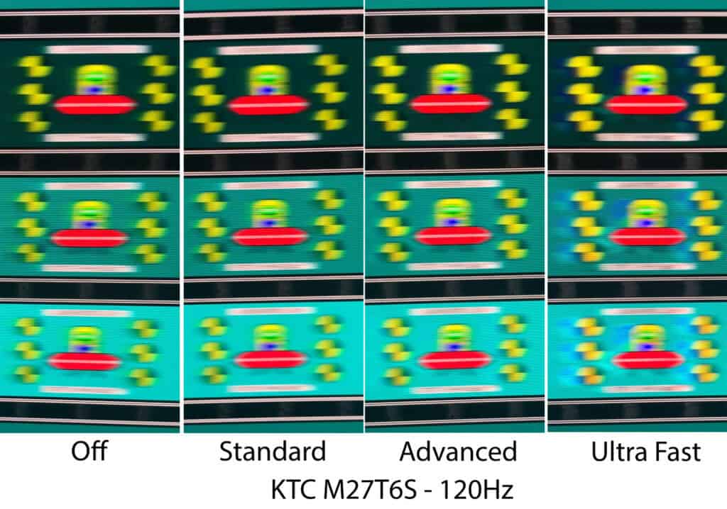 KTC M27T6S UFO Ghosting Test 120Hz