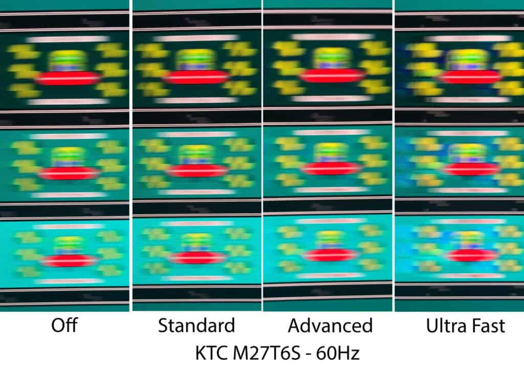 KTC M27T6S UFO Ghosting Test 60Hz