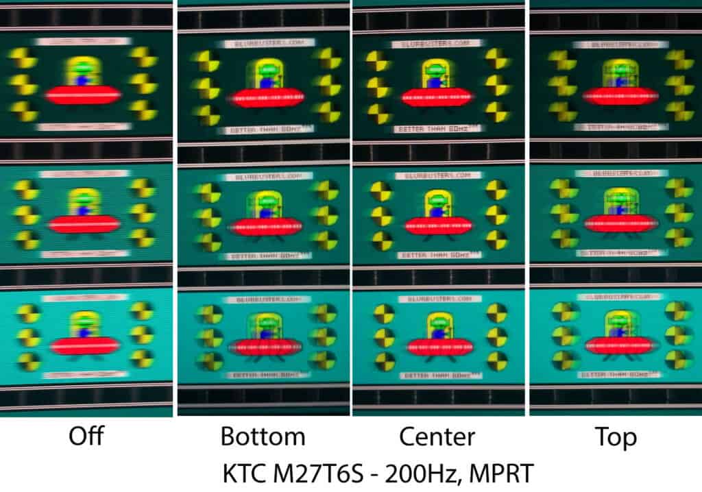 KTC M27T6S UFO Ghosting Test MBR