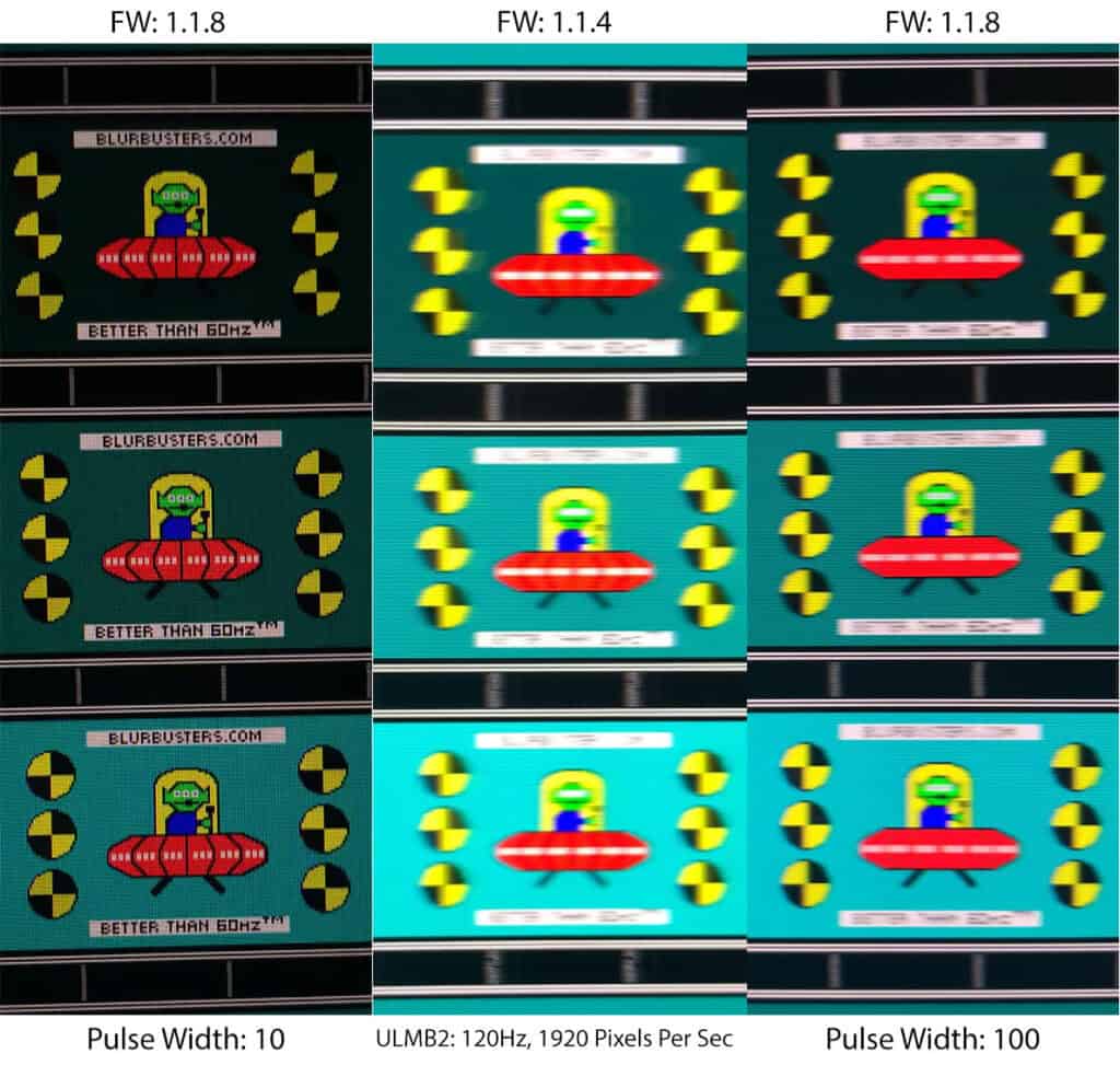 120Hz ULMB Old vs New Firmware
