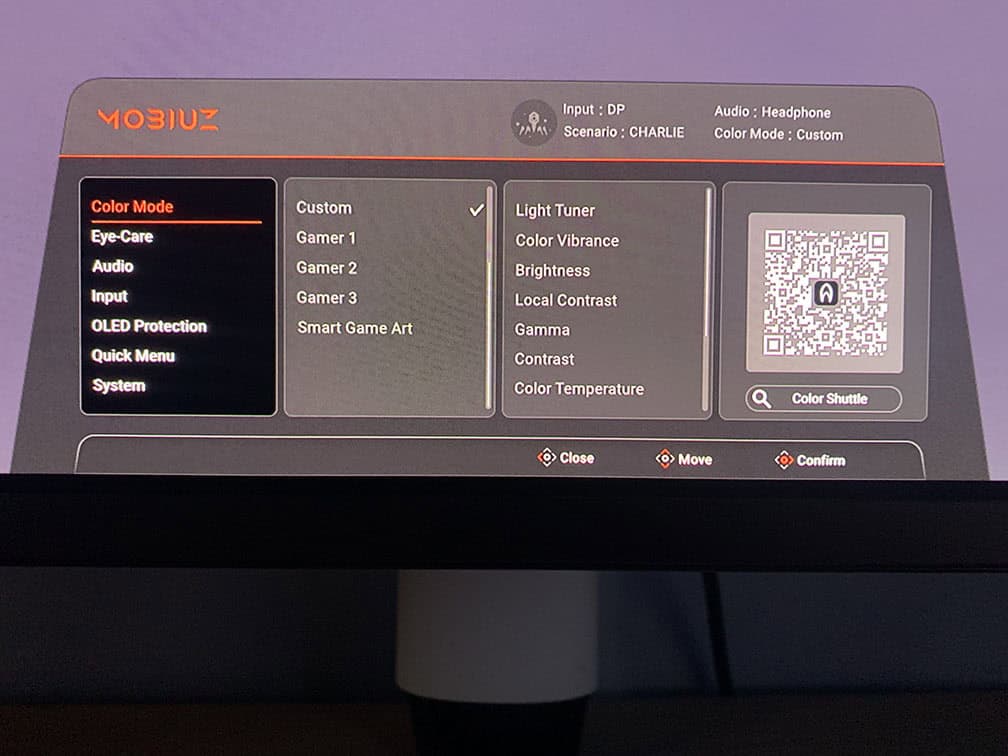 BenQ EX271UZ OSD Menu 10