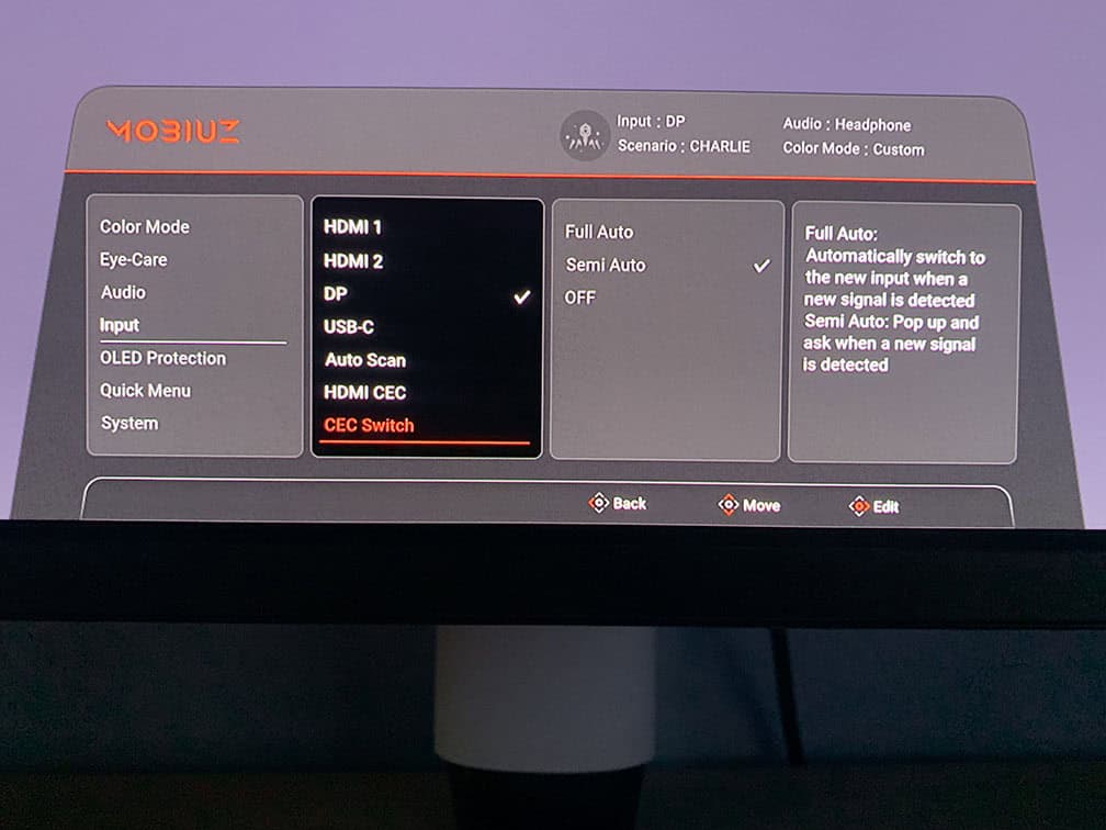 BenQ EX271UZ OSD Menu 5