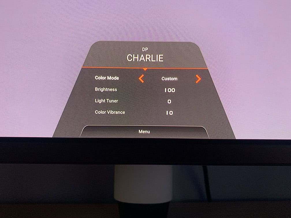 BenQ EX271UZ Quick Menu