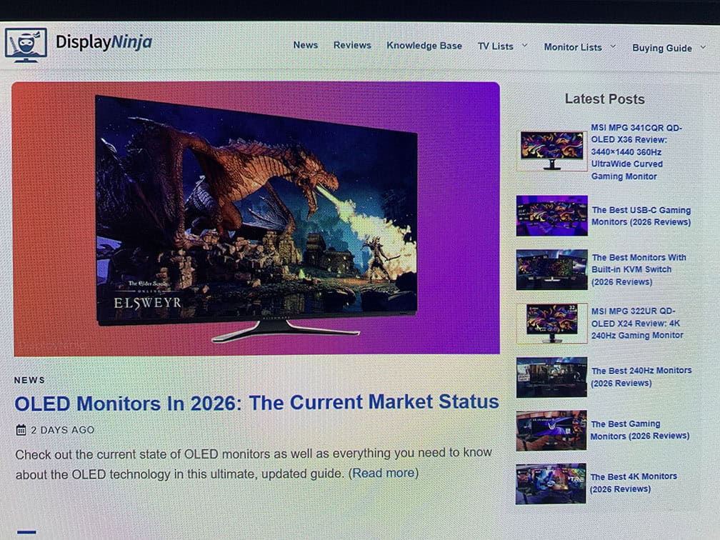 BenQ EX271UZ Text Clarity
