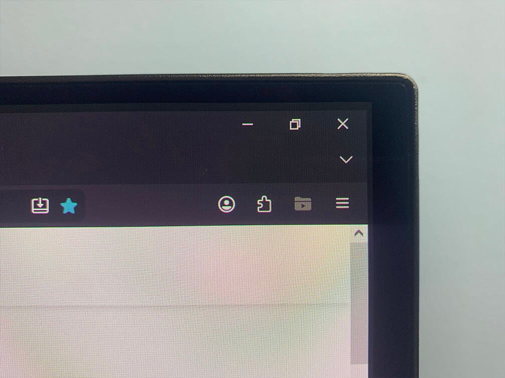 BenQ EX271UZ Top Bezel