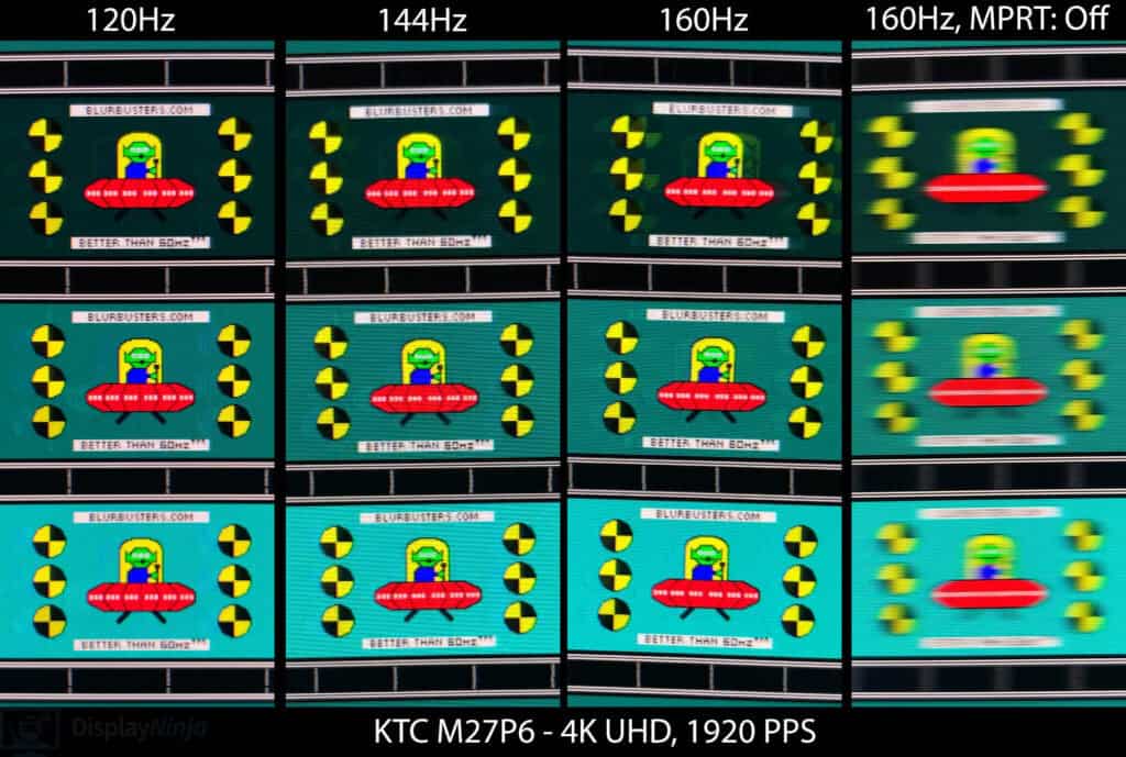 KTC M27P6 4K UHD UFO Ghosting Test MBR Fix