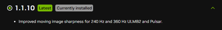 MSI MPG 272QRF X36 1.1.10 Firmware Changes