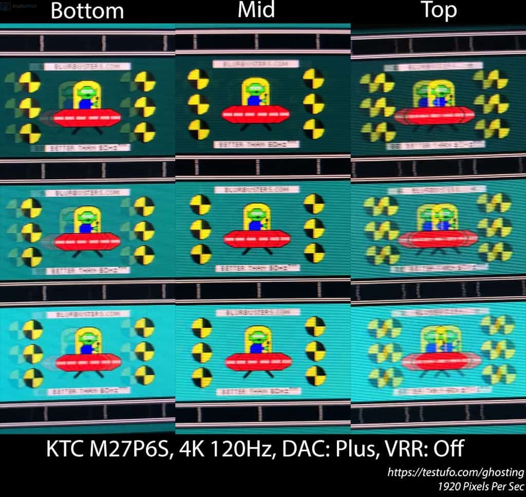 KTC M27P6S 4K 120Hz Strobe Crosstalk