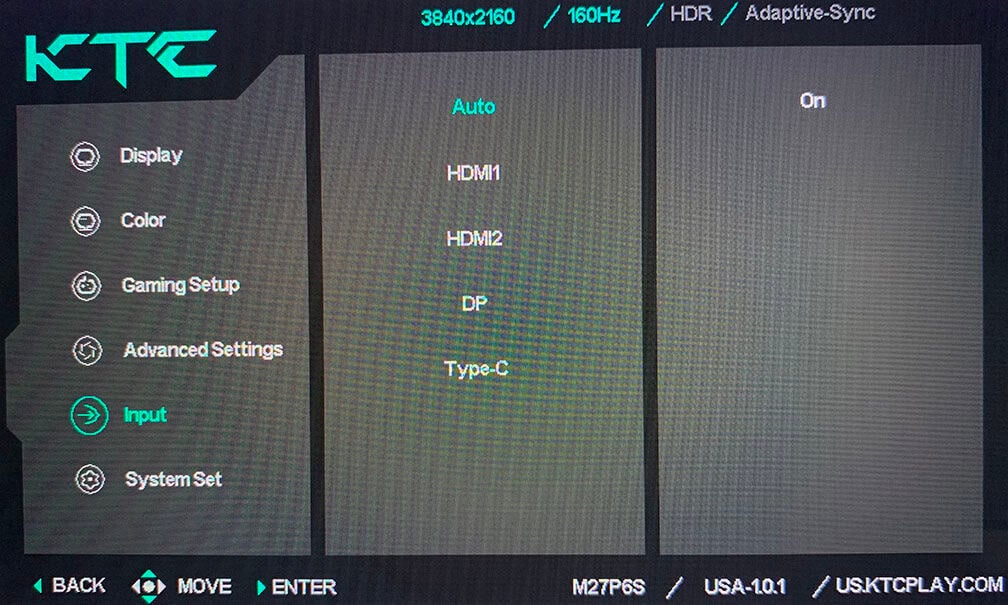 KTC M27P6S OSD Menu 8