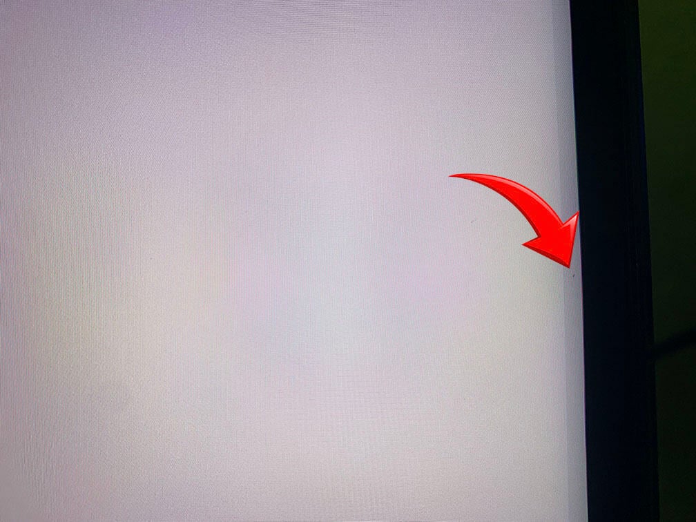 KTC M27P6S dead pixel right side