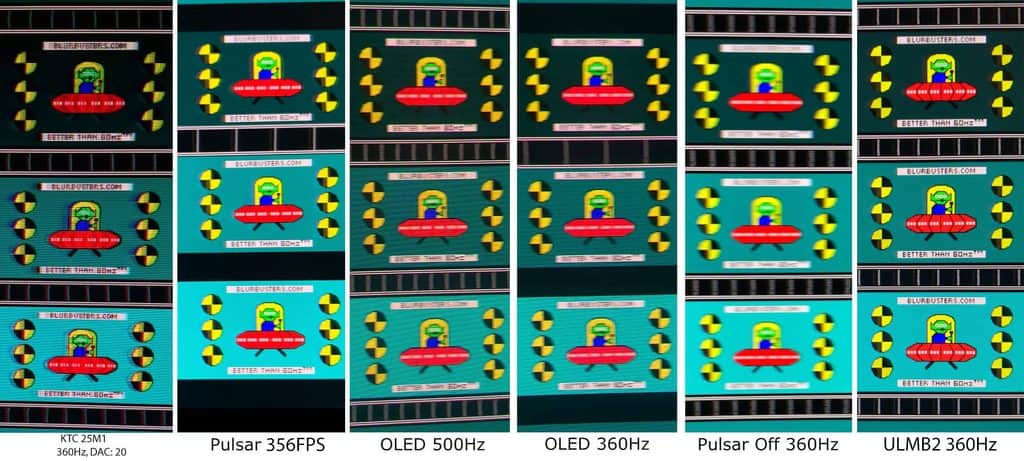 360Hz TN vs Pulsar 356FPS vs OLED 500Hz vs ULMB2 360Hz